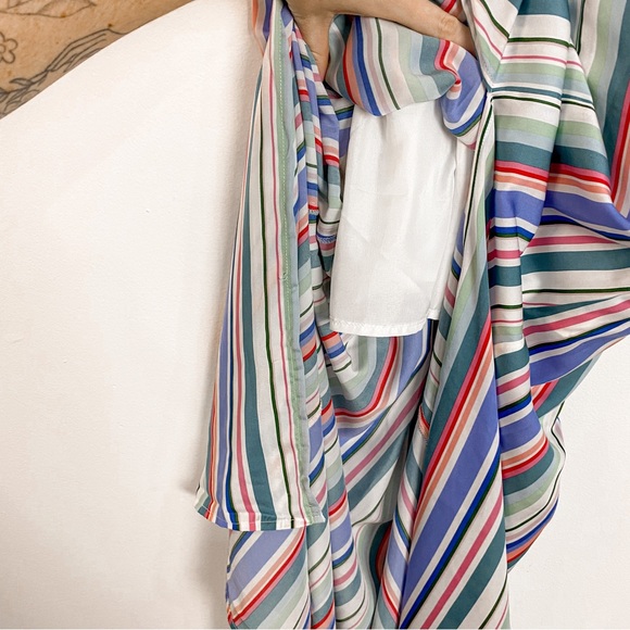 Jack BB Dakota NWT Pastel Multicolor Stripe Sleeveless Maxi Dress Size Medium - Picture 6 of 16